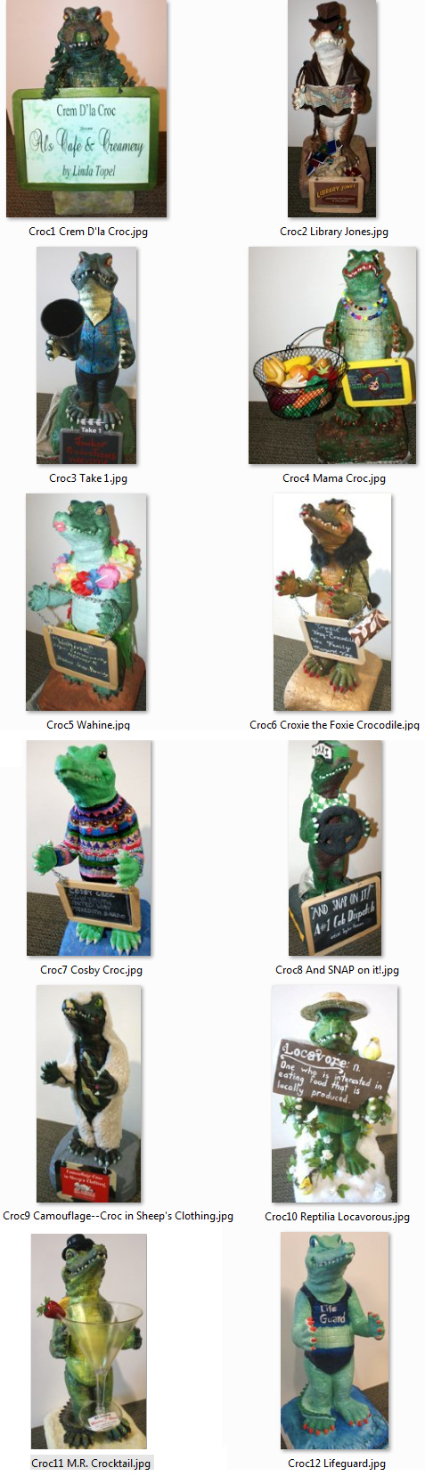 photographs of the crocs for voting